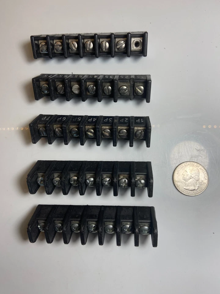 Terminal Strips Blocks PCB PC-Board (SET OF 5) 1-Row 7-Post Surface-Mnt #10 MAX - Image 4 of 4