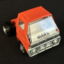 Marx Dump Truck Vintage Pressed Steel 3 .5 inches long Orange Cab Only