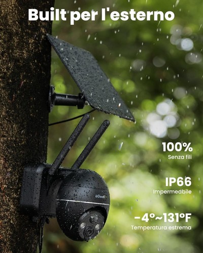 ieGeek 4G LTE Videocamera Sorveglianza Esterna con Pannello Solare, 2K 3MP Ultra - Picture 9 of 9