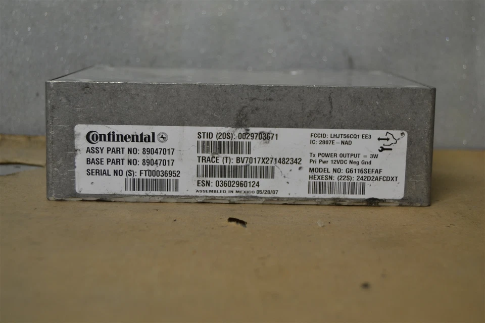 Módulo de comunicación Pontiac Aztek 2004-2005 89047017 módulo 20 10D4 Foto 2 de 3
