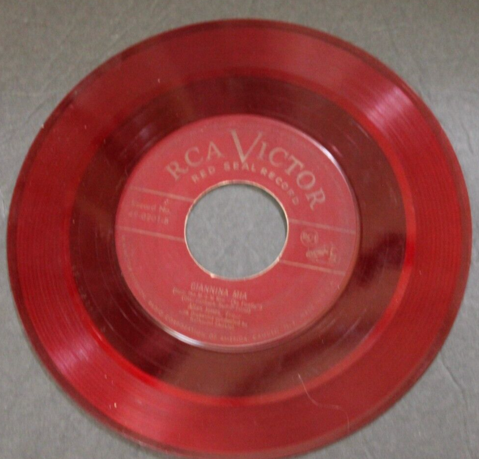 Allan Jones The Donkey Serenade / Giannina 45 Red Vinyl - 1949 RCA