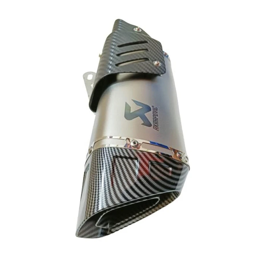 Silenciador deportivo Akrapovic ajuste universal tubo silenciador escape moto Foto 2 de 4