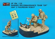 Hobby Fan #HF594 1/35 Ranger Reconnaissance Team OIF ISAF 2 Figures w/Robot