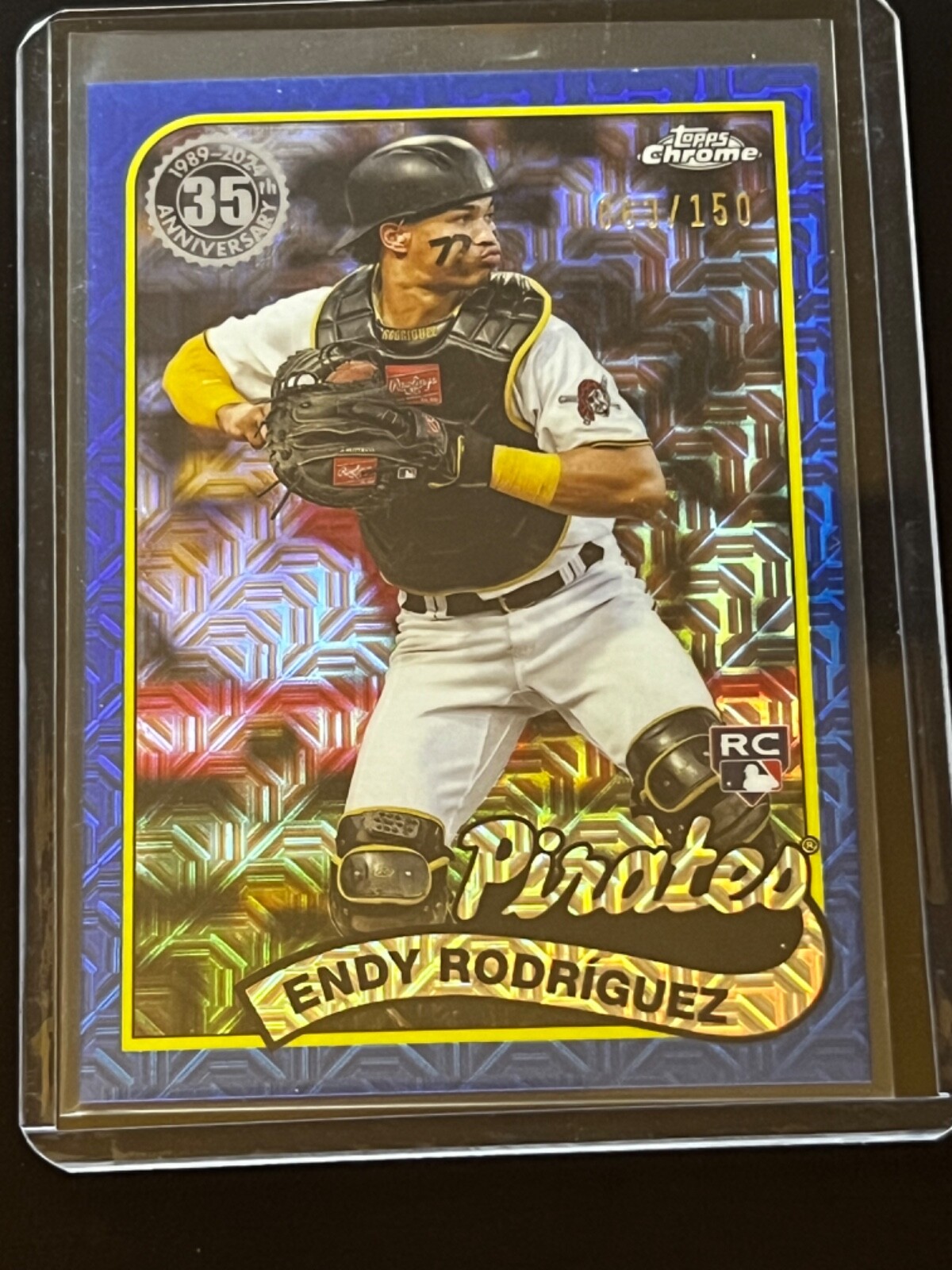 2024 Topps Series 2 Baseball - Endy Rodriguez - Silver Pack Mojo Blue RC /150