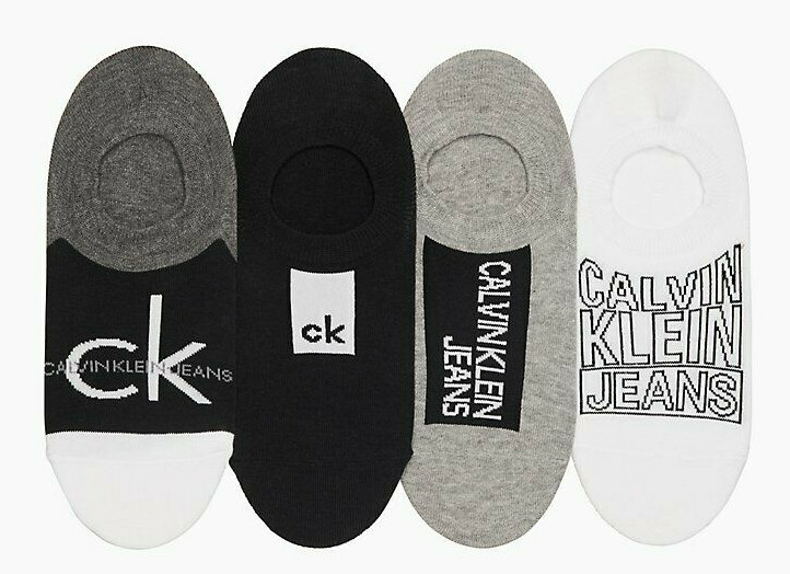 Мужские спортивные носки с логотипом Calvin Klein из 4 упаковок подкладка для кроссовок с многослойной спинкой Один размер 4490₽