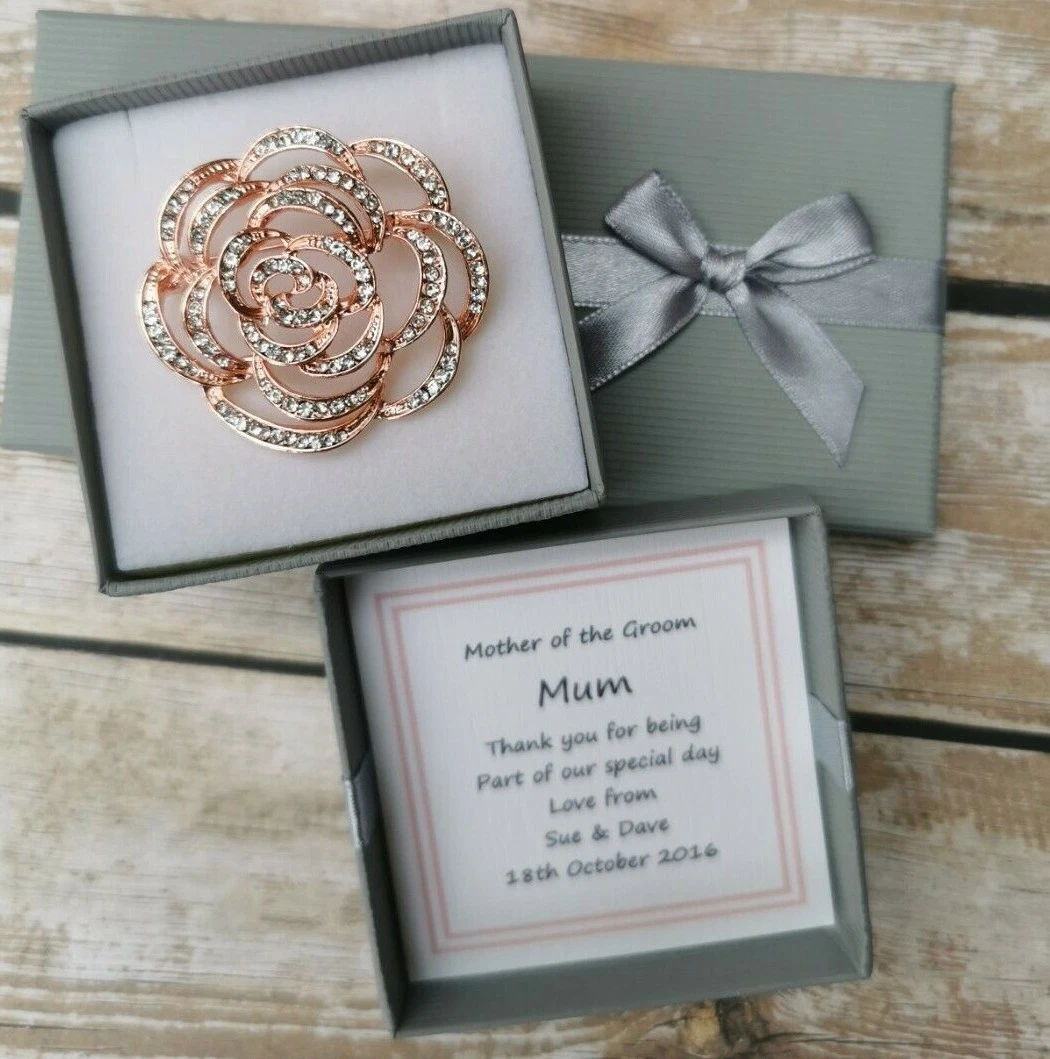 WEDDING MOTHER OF THE BRIDE GROOM GIFT THANK YOU KEEPSAKE FLOWER