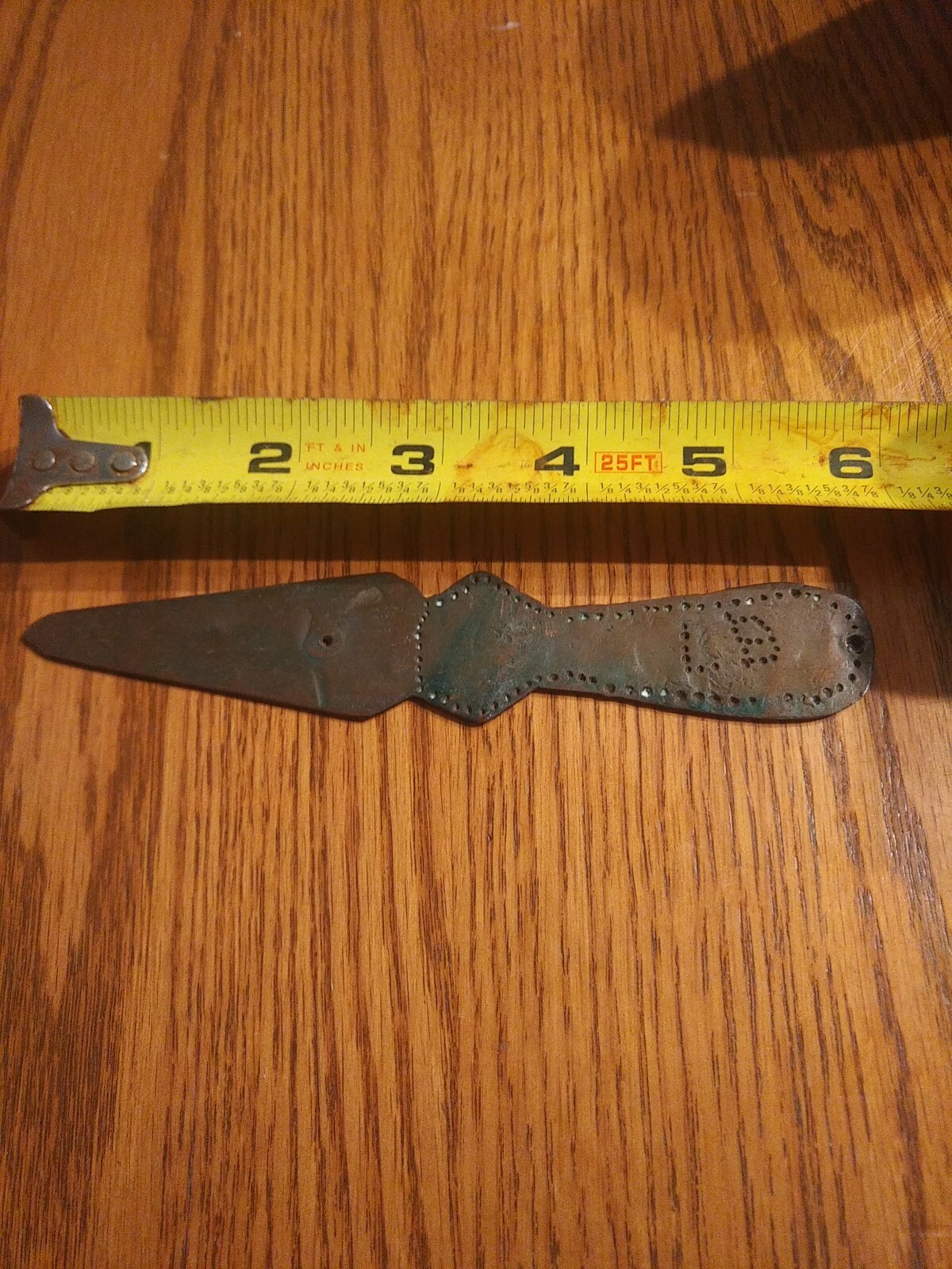 Vintage Homemade Copper Letter Opener eBay