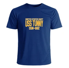 USS Tunny SSN-682 T-Shirt US Navy Officially Licensed