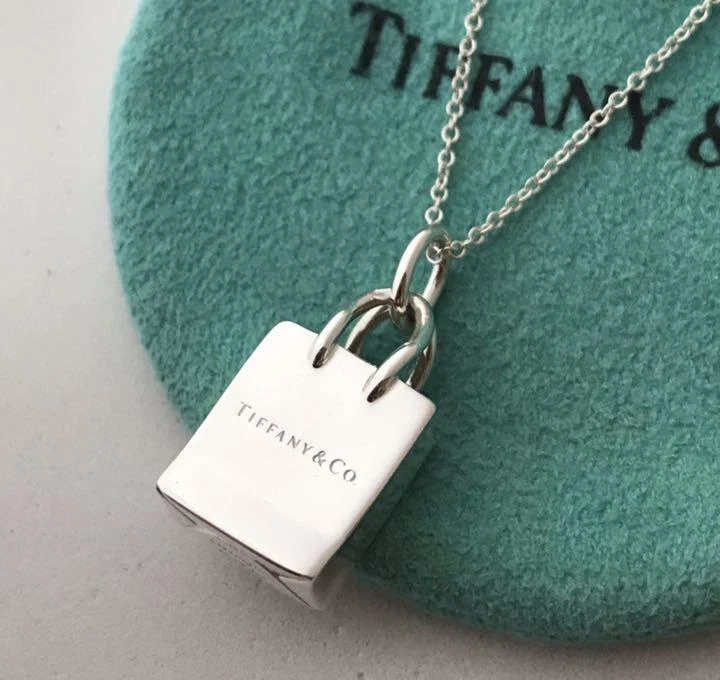 Tiffany & Co 925 Silver Shopping Bag Charm