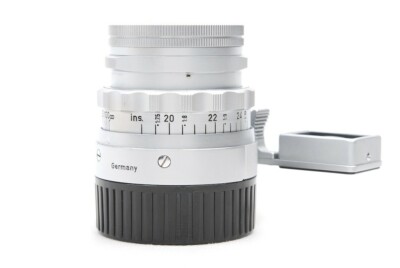 Ex+ Leica Leitz Summicron 50mm f/2 w/Goggle 156xxxx Silver Made in