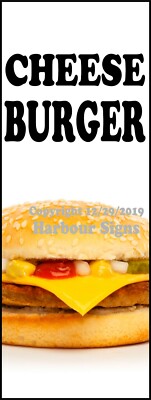 Cheese Burger DECAL (Choose Your Size) Food Truck Concession Vinyl Sticker