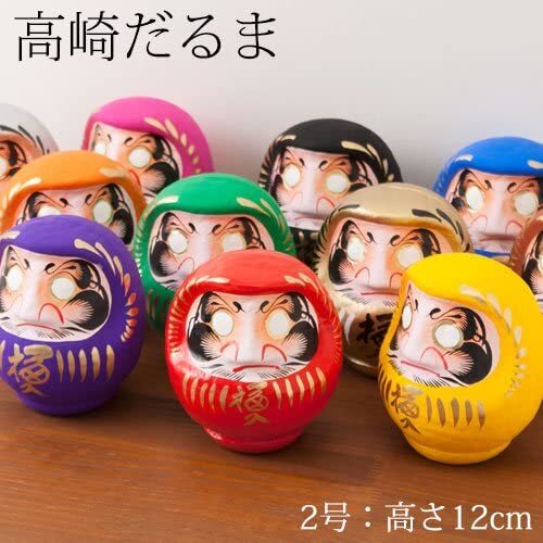 japanese daruma doll gunma takasaki height 4.72inch made in japan
