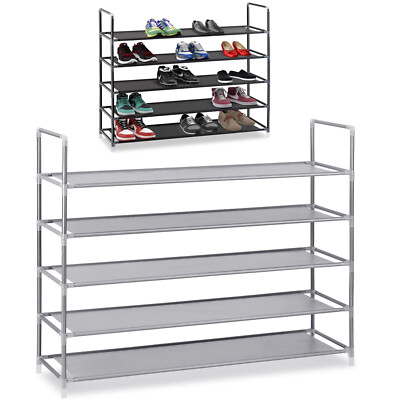 Tier 25 Pair Shoe Storage Rack Door Space Saving Tower Cabinet