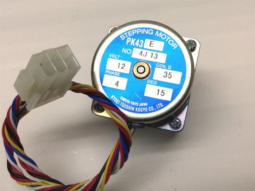 Kyoei Tsushin PK 43 E Stepping Motor 6VDC, 4-Phase, 15deg/step, 100:1 Gear Head - Picture 2 of 4