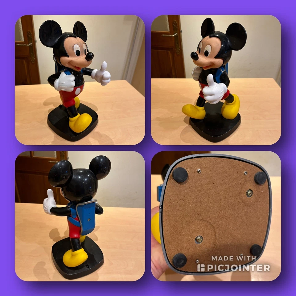 ancien jouet vintage mickey sans telephone annees 80 Disney land - Photo 1/1