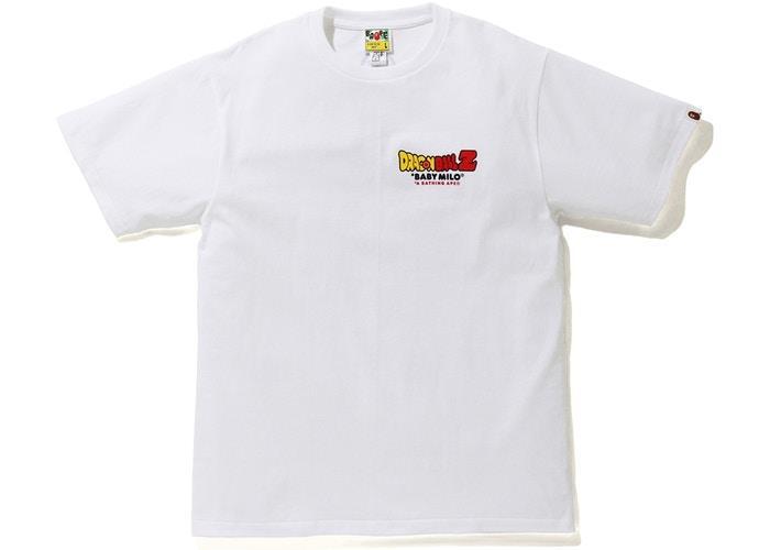 BAPE X DRAGON BALL Z BABY MILO ASNKA TEE white a bathing ape 20ss