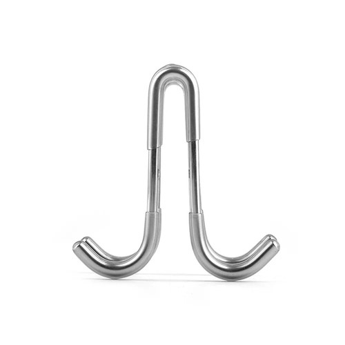 Over the Door Hooks Stainless Steel Shower Bathroom Frameless Drill-Free Hangers - Picture 5 of 26