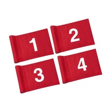 KINGTOP Numbered Golf Flag All 8x6 Inch Upgraded Dual-Layer 420D Nylon,
