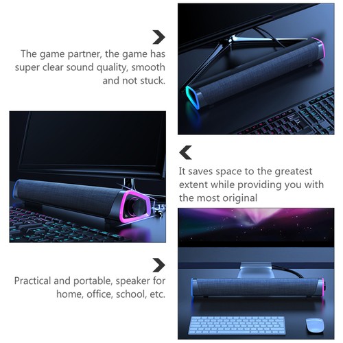 Audio Speaker Wired Sound Bar Practical Speakers Computer Speaker - 第 11/12 張圖片