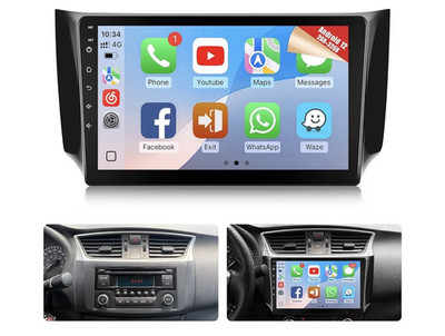 NAIFAY Car MP5 Player for Nissan Sentra 2013-2019 2 DIN GPS WiFi BT Cam