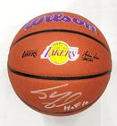 Shaquille O'Neal Signed Lakers NBA Replica Lakers Logo Basketball W/HOF 16 BAS