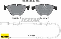 Textar 2331307 Bremsbelagsatz FüR Scheibenbremse Bremsbelagsatz FüR BMW