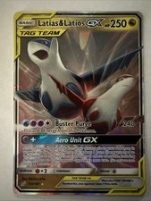 Pokémon Latias & Latios GX Holo Ultra Rara Sole e Luna 113/181 Moderatamente Giocato