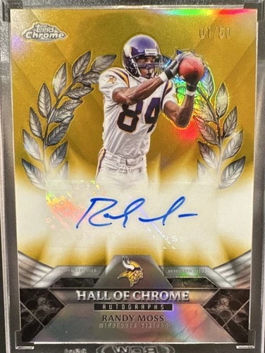 2025 Topps Chrome Randy Moss Hall Of Chrome Autographs (RAW)