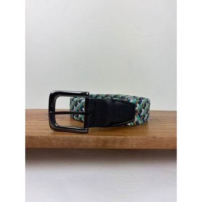 Nike G-Flex Braided Golf Belt Medium 36-38 Blue Teal Woven Stretch Athletic Mens