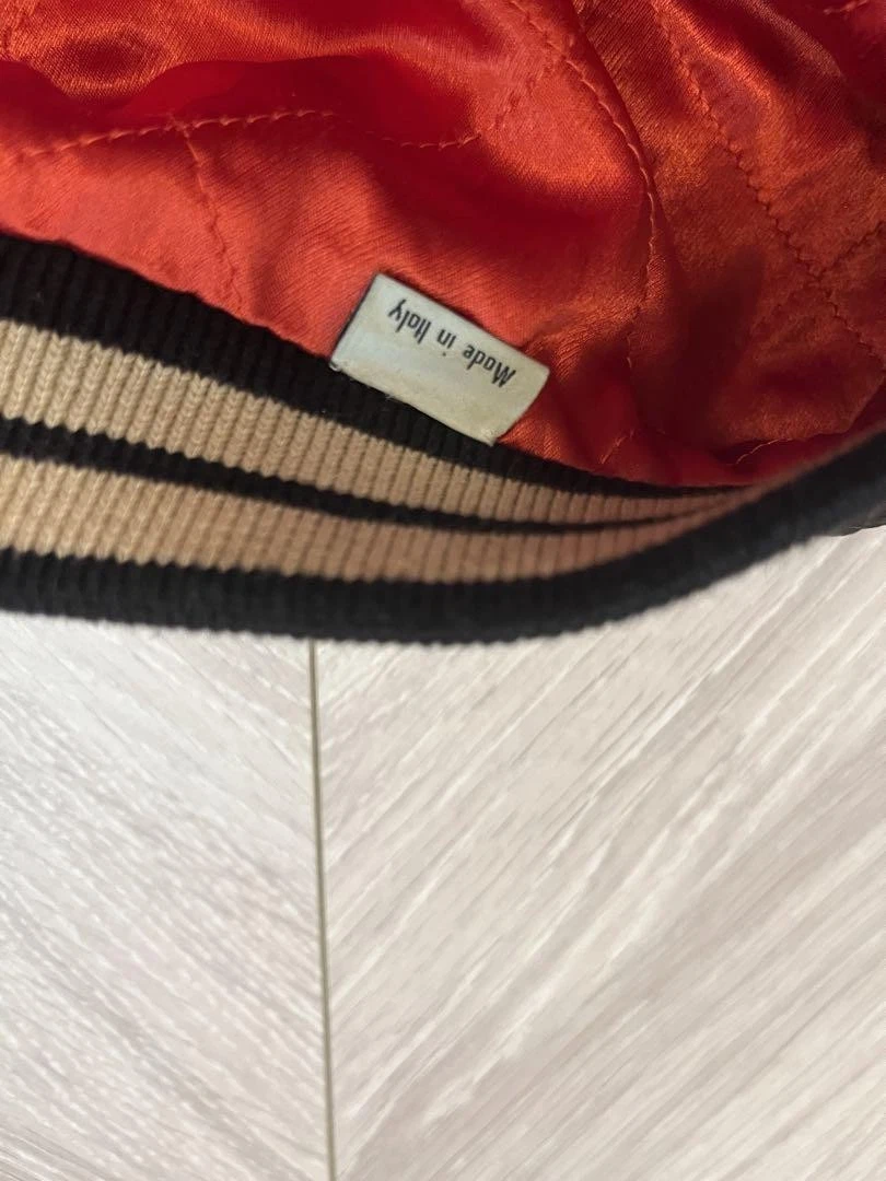 Gucci Giubbotto Bomber Reversibile Rosso Cachi Taglia 44 Usatoo