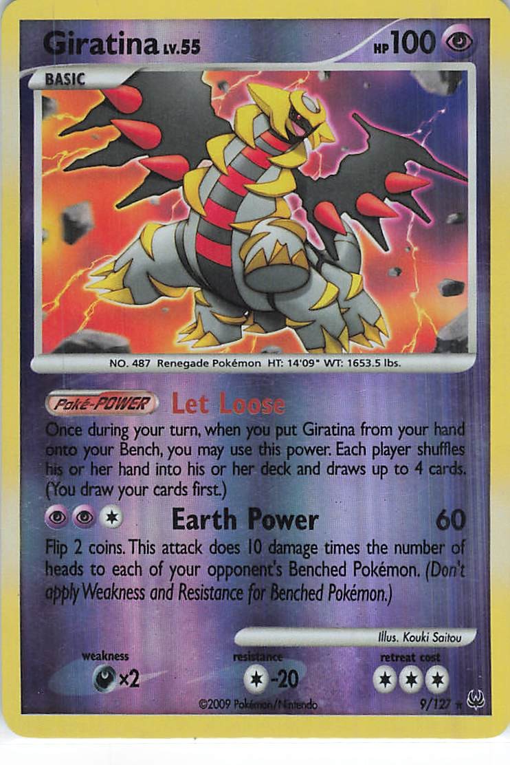 Giratina (9) Reverse Holo Holo Rare Platinum 9/127 NM