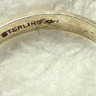 Vintage Uncas Sterling Silver Textured Dome Ring Fluted Ribbed Statement Size 9 — photo 3