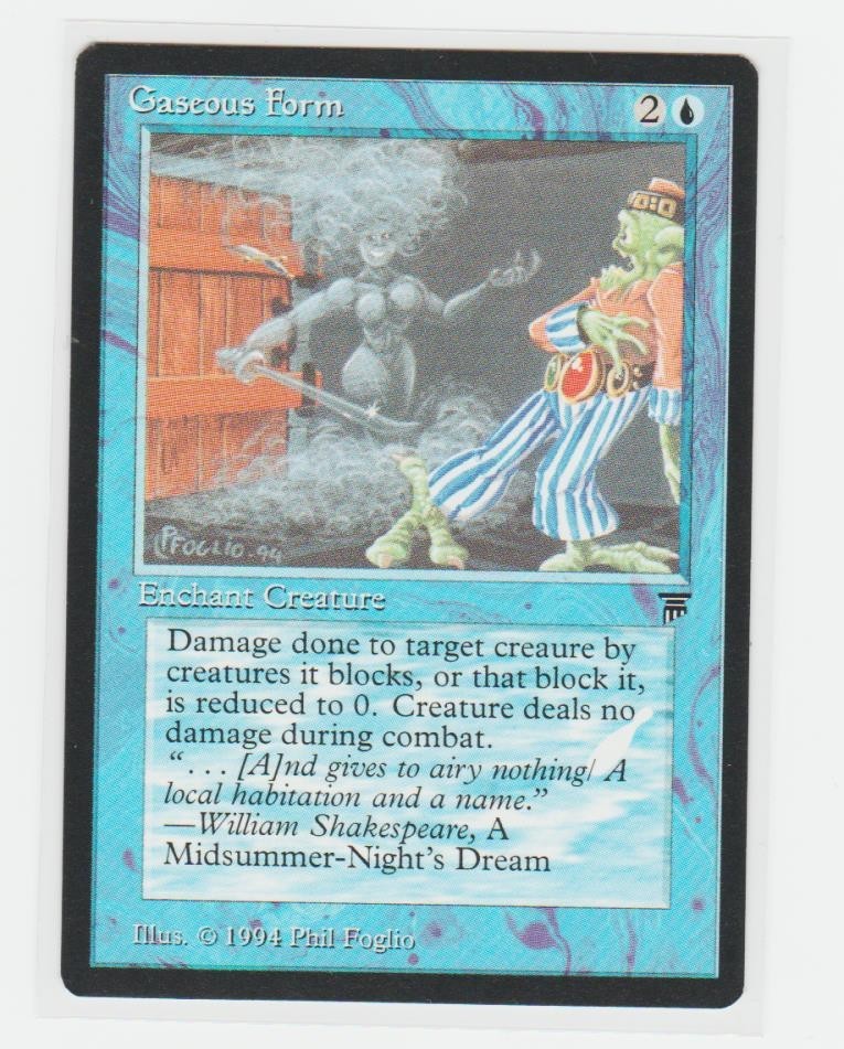 Magic the Gathering ~ MTG ~ 1x Gaseous Form ~ LEGENDS ~ M/NM