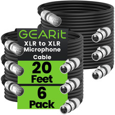 XLR Cables, Male to Female Microphone Cable 3-Pin Balanced Shielded Mixer XLR to