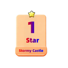 Stormy Castle  1 ⭐ Monopoly sticker 🎆🎆 Set 5-2