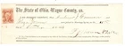Civil War era 1866 marriage Cert. Andrew Hommon, 5th Ohio Cavalry to Eliza Yocum