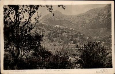RPPC Deia Mallorca Spain mountains vintage real photo postcard r827