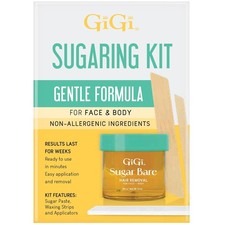 GIGI WAX KIT SUGAR BARE 10 OZ Gentle Formula, For Face and Body