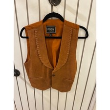 Vintage Posh Genuine Leather Vest
