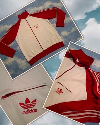 Vintage 80er ADIDAS Ventex Production JACKE Gr. XL ca. Made in France RAR 
