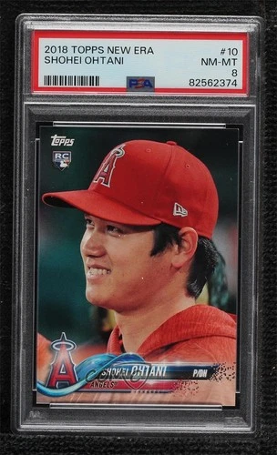 2018 Topps New Era Shohei Ohtani #10 PSA 8 NM-MT Rookie RC