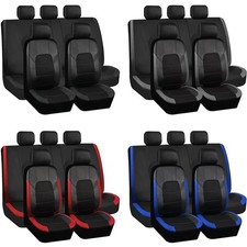 For Kia Leather Car Seat Covers 5-seats Full-set Front Rear Cushion Protectors For Kia Leather Car Seat Covers 5-seats Full-set Front Rear Cushion Protectors