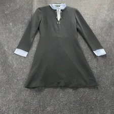 SANDRO Delna Poplin Sheath Sweater Dress Women's Size US 4 Black