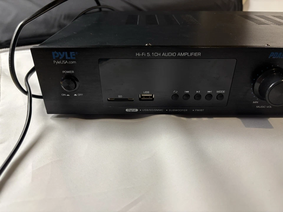 Pyle PDA8BU 5.1 Channel Bluetooth Home Audio Amplifier - Image 4 of 4