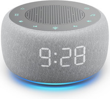 Alarm Clock with Sound Machine for Bedrooms   2-In-1 White Noise Machine for Sle
