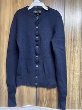 Banana Republic Girls Merino Wool Cardigan Sweater XS Blue Button Preppy