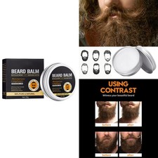1Pcs Men 20g Beard Balm Moisturizing And Soft Beard Smoothes Frizzs Beard Balm