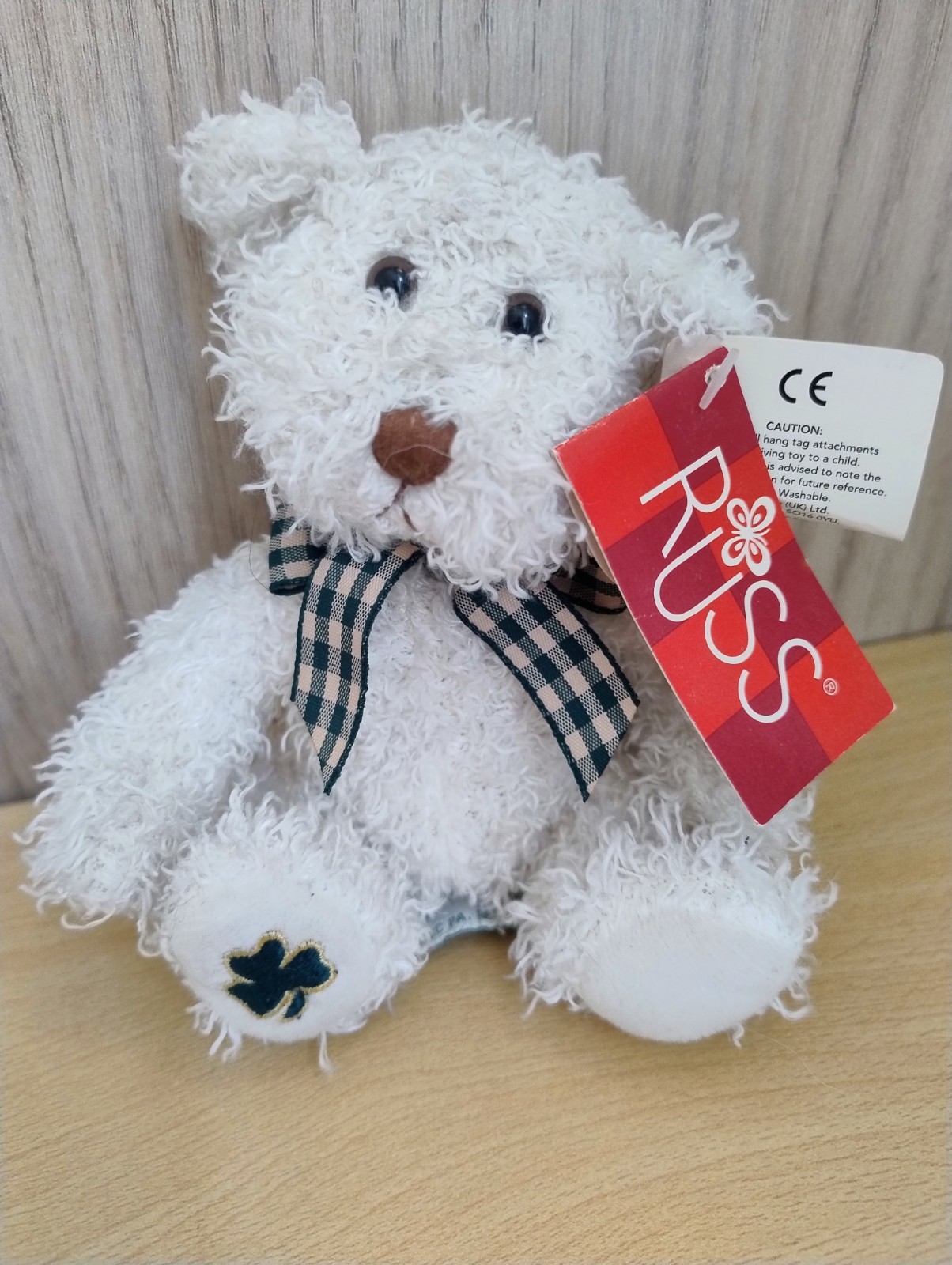 BNWT Russ Irish Shanon St Patrick Shamrock Teddy Bear Plush Stuffed Animal 57