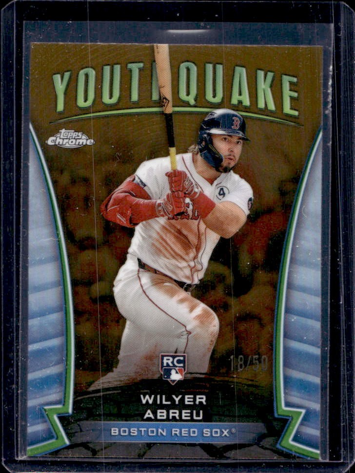 2024 Topps Chrome Update Wilyer Abreu Youthquake RC Gold Refractor #18/50