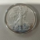 2014 American Silver Eagle Coin 1 Oz. Brilliant Uncirculated In Capsule